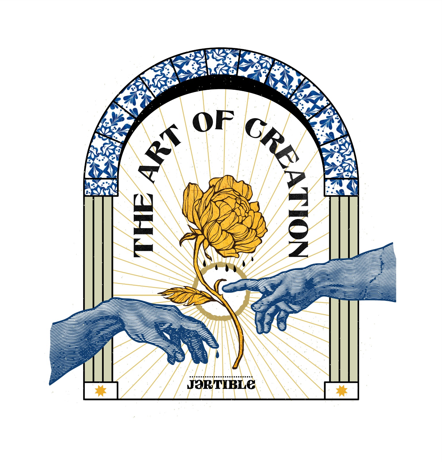 Diseño de La creación de Adán - Jartible